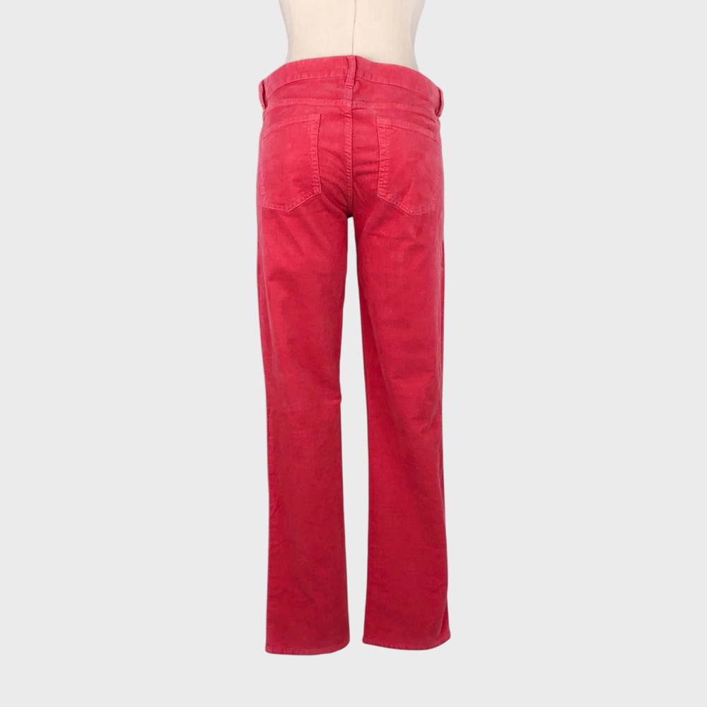 NWT J Crew Petites City Fit Corduroy Straight Leg Pants in Coral - Picture 3 of 5